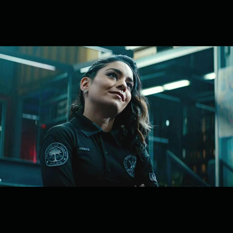 Bad1 Photo du film Bad Bys 3 avec Will Smith. On y vois les ecussons police de Miami portés par les acteurs. Ecussons vendu par CineProps Original