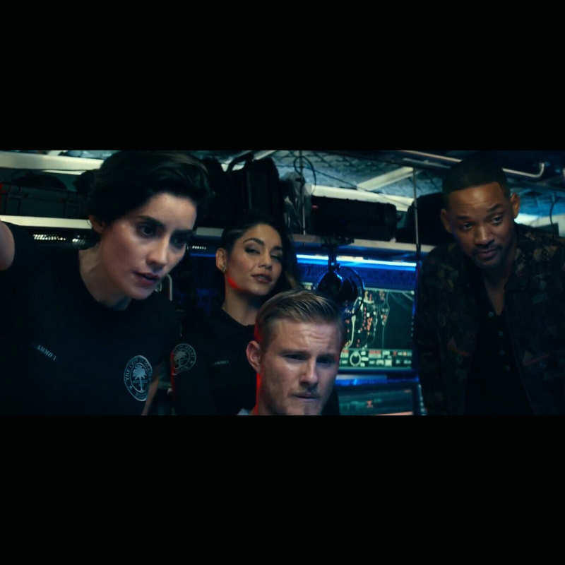 Bad5 Photo du film Bad Bys 3 avec Will Smith. On y vois les ecussons police de Miami portés par les acteurs. Ecussons vendu par CineProps Original