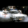 Photo du film Ghostbuster on y voit les héros et le véhicule du film portant un patch comme ceux proposé sur cette page.CineProps Replica Reproduction objets de film.