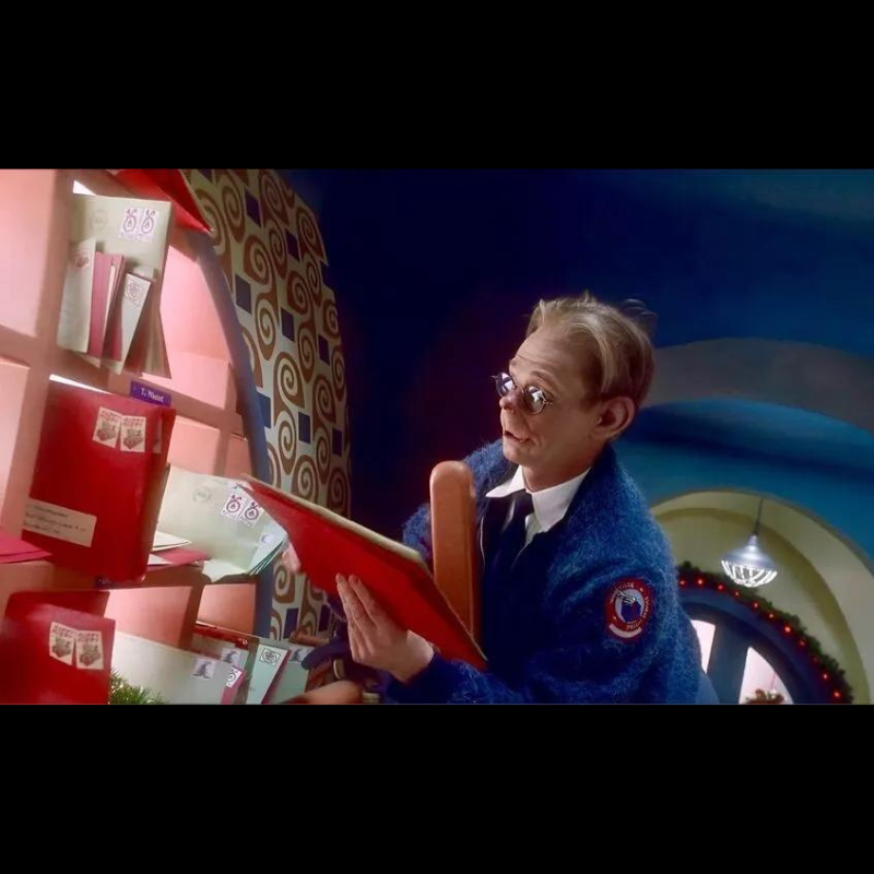 Photo 800 Grinch Image dans le film The Grinch du produit Enveloppe du film The Grinch. Objet de collection. Props de cinéma.