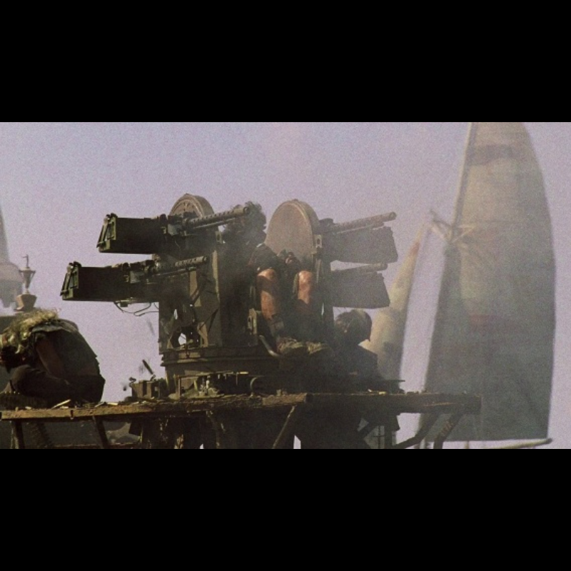 Photo du film Waterworld. Décor présent sur les storyboard originaux du film proposés par CineProps gamme Original