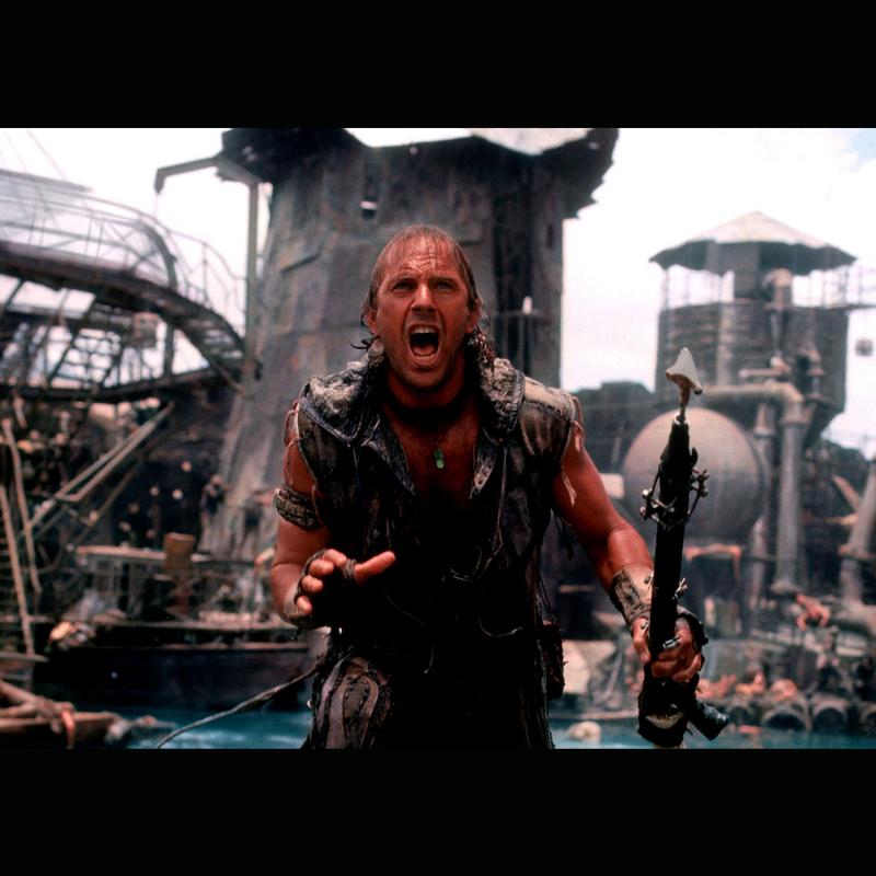 Photo du film Waterworld. Mel Gibson présent sur les storyboard originaux du film proposés par CineProps gamme Original