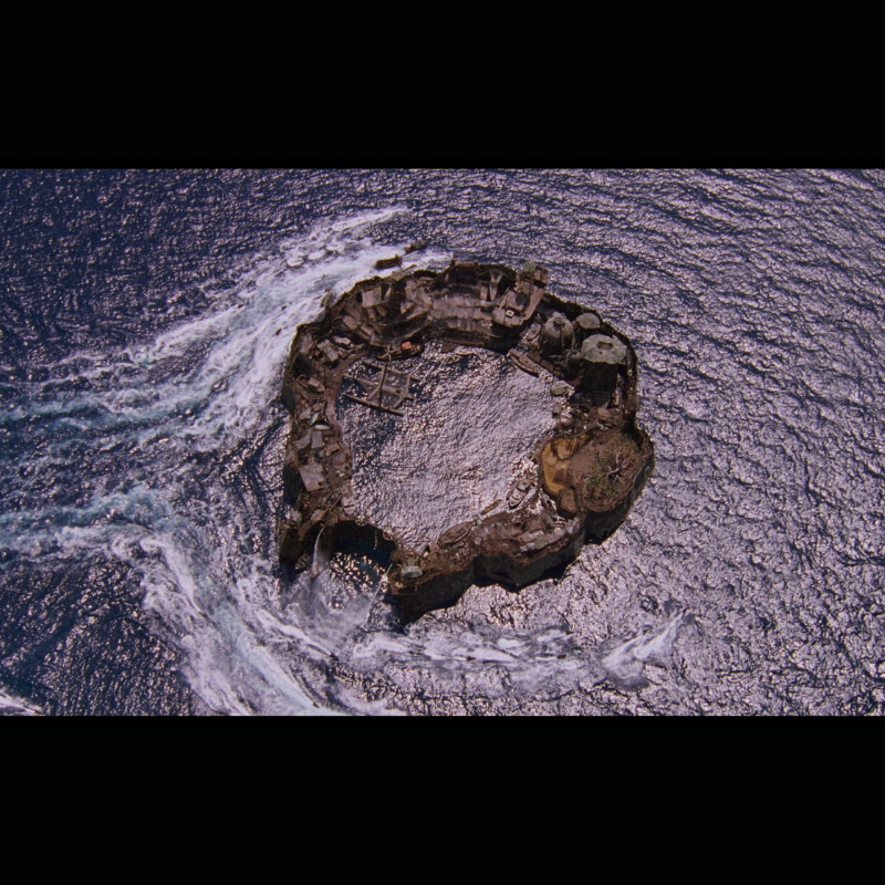 Photo du film Waterworld. Décor présent sur les storyboard originaux du film proposés par CineProps gamme Original