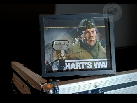 Movie props original objet de film authentique photo produit encadré plaque d'identité militaire film Mission evasion Hart's war