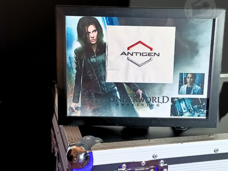 Movie props original objet de film authentique photo produit encadré patch labo antigen film underworld awakening
