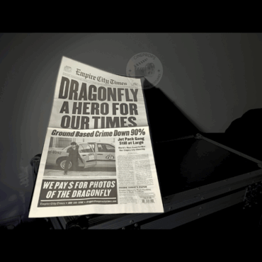 Photo objet cineprops original. Movie props. objet de film. Cinéma. Journal newspaper Super Hero Movie