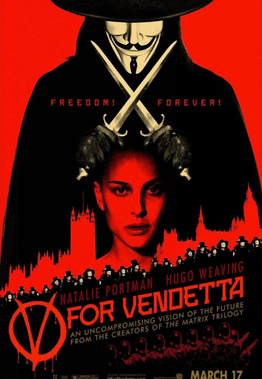 9 Affiche movie poster film V for Vendetta movie props replica objet de film cinema