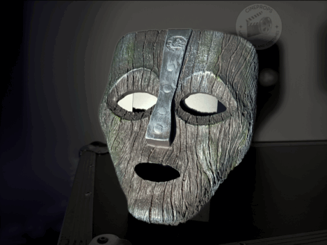 Objet de film the mask jim carrey movie props replica cinema