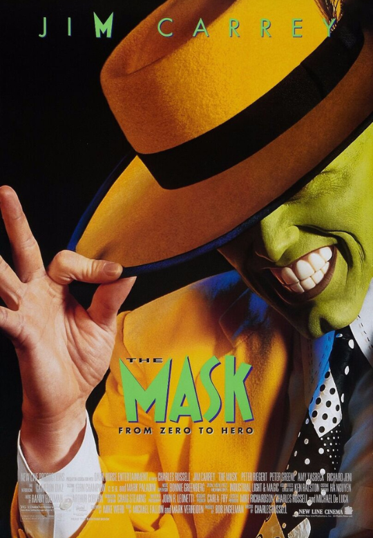 Mask Objet de film the mask jim carrey movie props replica cinema