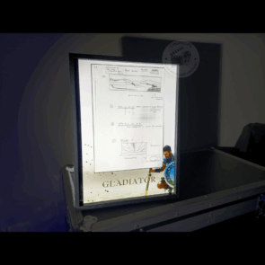 Movie props Gladiator storyboard objet de film original Maximus cinema