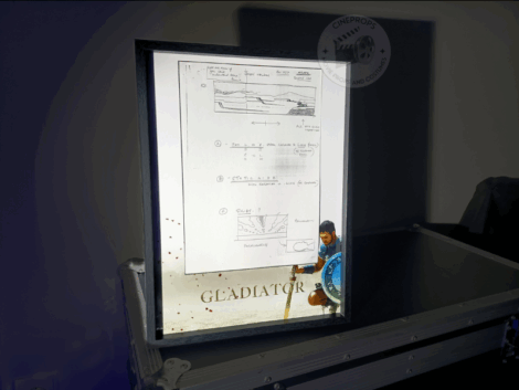 Movie props Gladiator storyboard objet de film original Maximus cinema