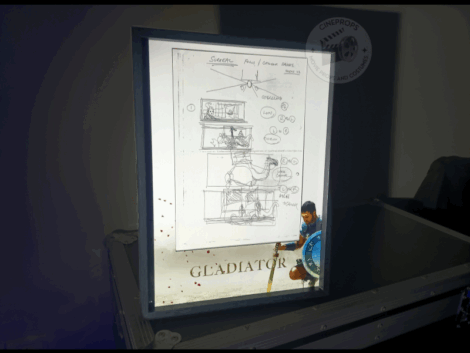 Movie props Gladiator storyboard objet de film original Maximus