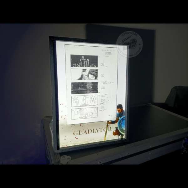 Movie props Gladiator storyboard objet de film original Maximus cinema