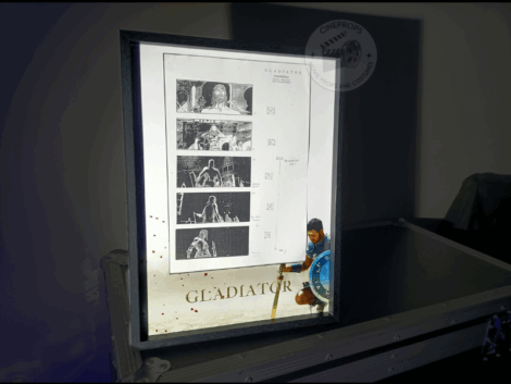 Movie props Gladiator storyboard objet de film original Maximus cinema