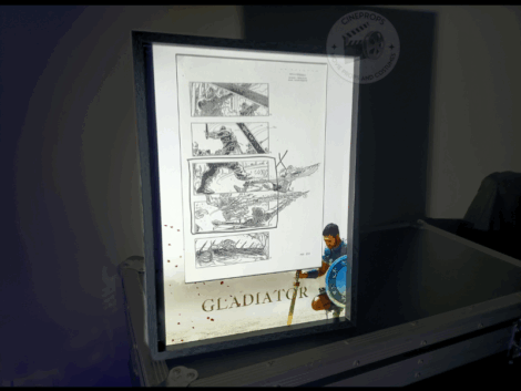 Movie props Gladiator storyboard objet de film original Maximus