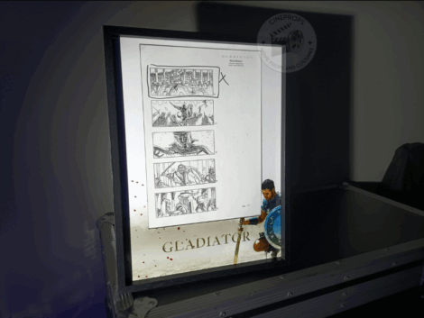 Movie props Gladiator storyboard objet de film original Maximus
