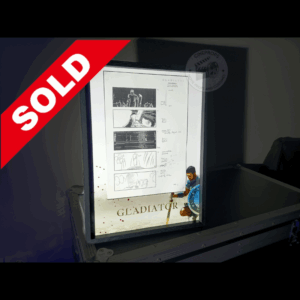 Movie props Gladiator storyboard objet de film original Maximus cinema