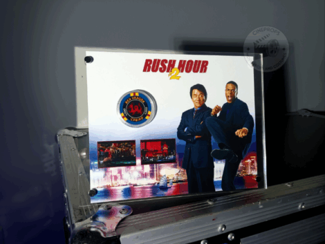 Movie props original objet de film authentique photo produit jeton casino film Rush Hour 2