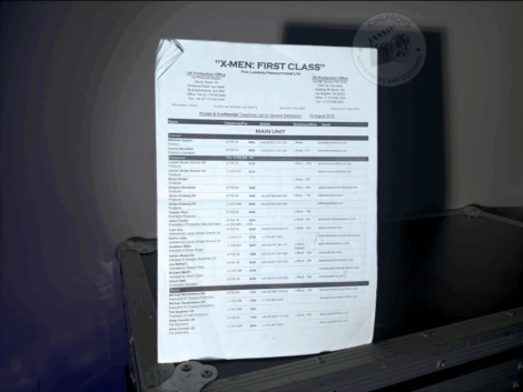 original objet de film X Men first class movie props