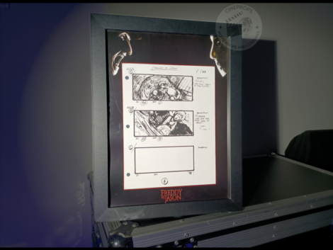 Photo objet de film cineprops original. Movie props Freddy Vs Jason Cinéma