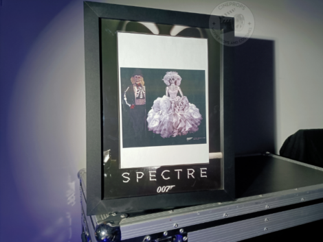 Photo objet de film cineprops original. Movie props 007 Spectre Craig James Bond