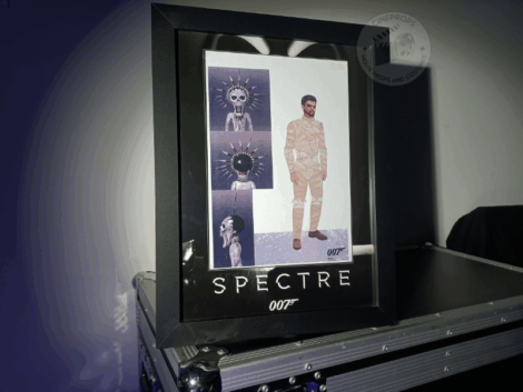 Photo objet de film cineprops original. Movie props 007 Spectre Craig James Bond