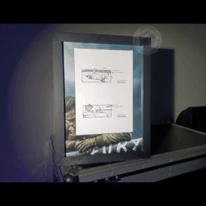 Movie props original objet de film authentique photo produit encadré storyboard film fury