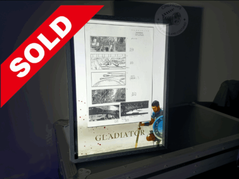 Movie props Gladiator storyboard objet de film original Maximus cinema