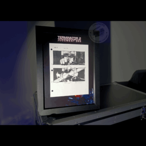 Movie props Terminator storyboard objet de film original cinema