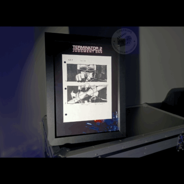 Movie props Terminator storyboard objet de film original cinema