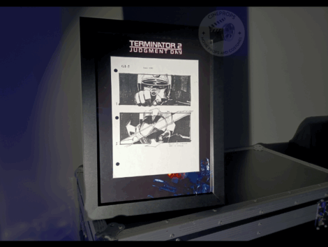 Movie props Terminator storyboard objet de film original cinema