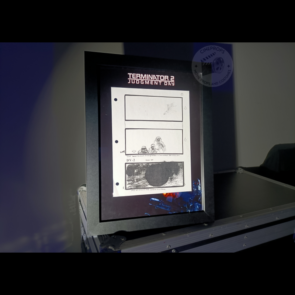 Movie props Terminator storyboard objet de film original cinema cineprops