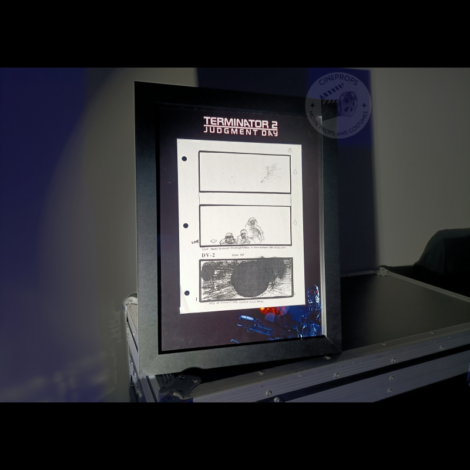 Movie props Terminator storyboard objet de film original cinema cineprops