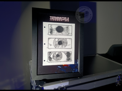 Movie props Terminator storyboard objet de film original cinema