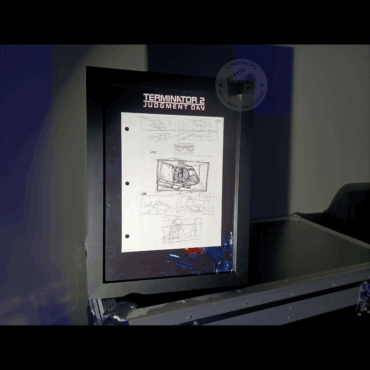 Movie props Terminator storyboard objet de film original cinema
