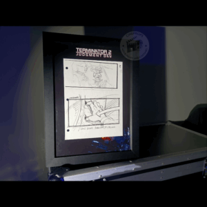 Movie props Terminator storyboard objet de film original cinema