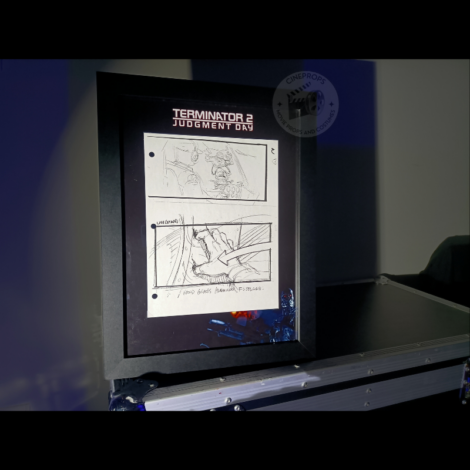 Movie props Terminator storyboard objet de film original cinema
