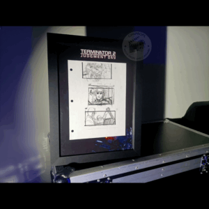 Movie props Terminator storyboard objet de film original cinema