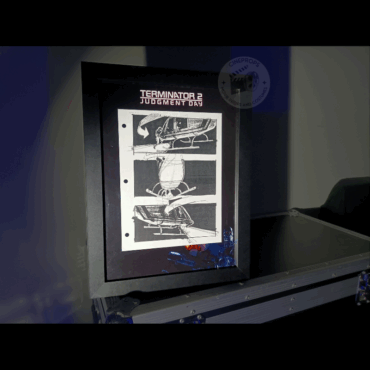 Movie props Terminator storyboard objet de film original cinema