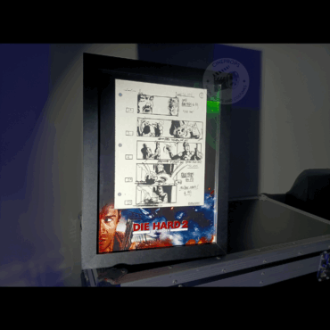 Movie props Die Hard storyboard objet de film original cinema Bruce Willis