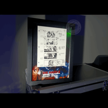 Movie props Die Hard storyboard objet de film original cinema Bruce Willis