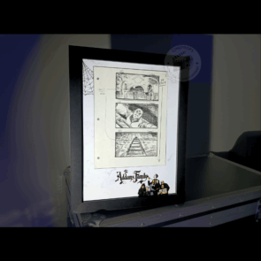 Movie props Famille Addams storyboard objet de film original cinema