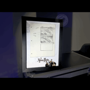 Movie props Famille Addams storyboard objet de film original cinema