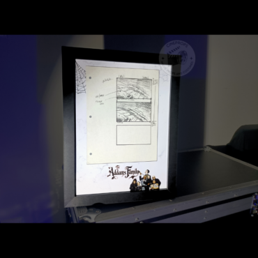 Movie props Famille Addams storyboard objet de film original cinema