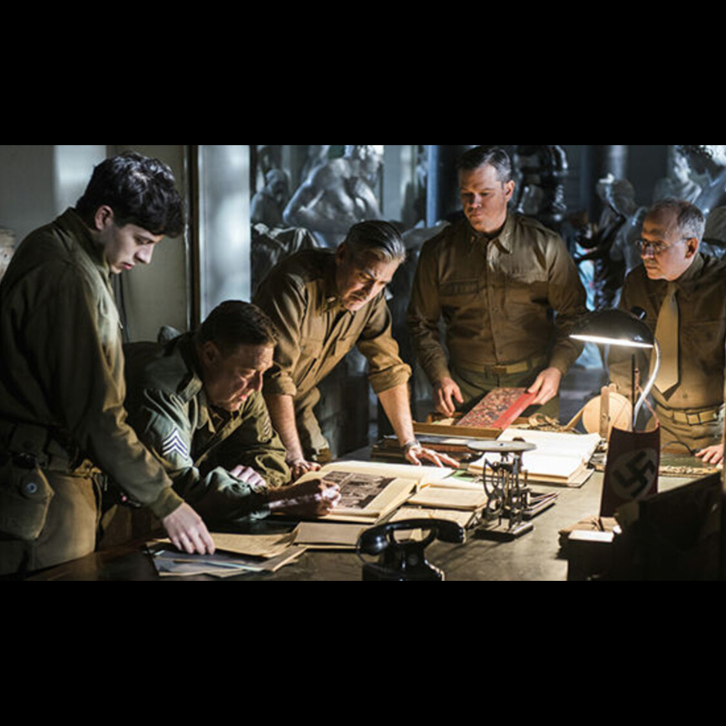 Photos film (10) screen used Movie props Monuments Men accessoire objet de film original clooney cinema