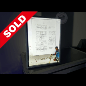 Movie props Gladiator storyboard objet de film original Maximus cinema