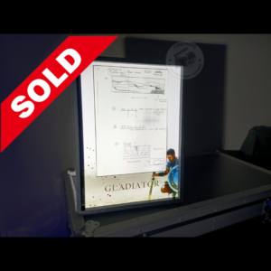 Movie props Gladiator storyboard objet de film original Maximus cinema