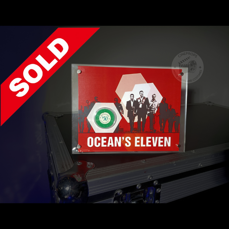 Movie props original objet de film authentique photo produit jeton du Bellagio film Ocean Eleven