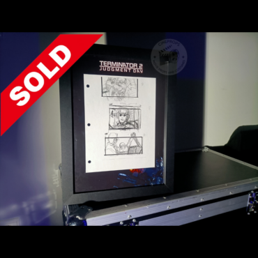 Movie props Terminator storyboard objet de film original cinema