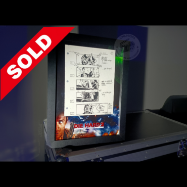 Movie props Die Hard storyboard objet de film original cinema Bruce Willis